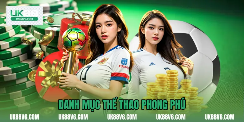 Danh mục thể thao phong phú