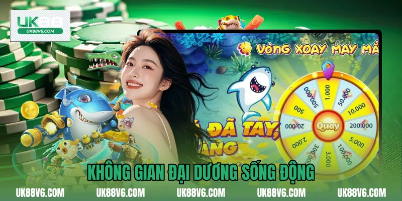 Không gian đại dương sống động